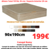 Canape-90x190cm- Canapés on Offer 90x190cm for €199