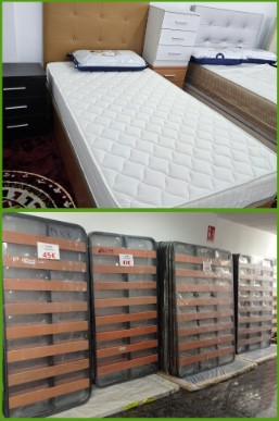 Complete Set of Mattress 105×190 cm Special Offer: Complete Set of Mattress + Bed Base + Legs of 105×190 cm from Only €179