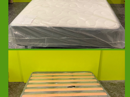 Complete Set of Mattress_Slatted Base 135×190 cm Exclusive Offer: Complete Set of Mattress + Slatted Base + Legs of 135×190 cm from Only €229
