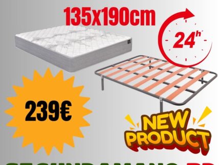 Colchon y somier pack 135x190cm Colchon y somier pack 135x190cm
