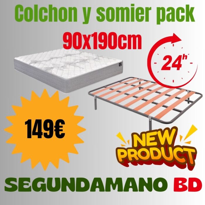 Colchon y somier pack 90x190 Colchon y somier pack 90x190