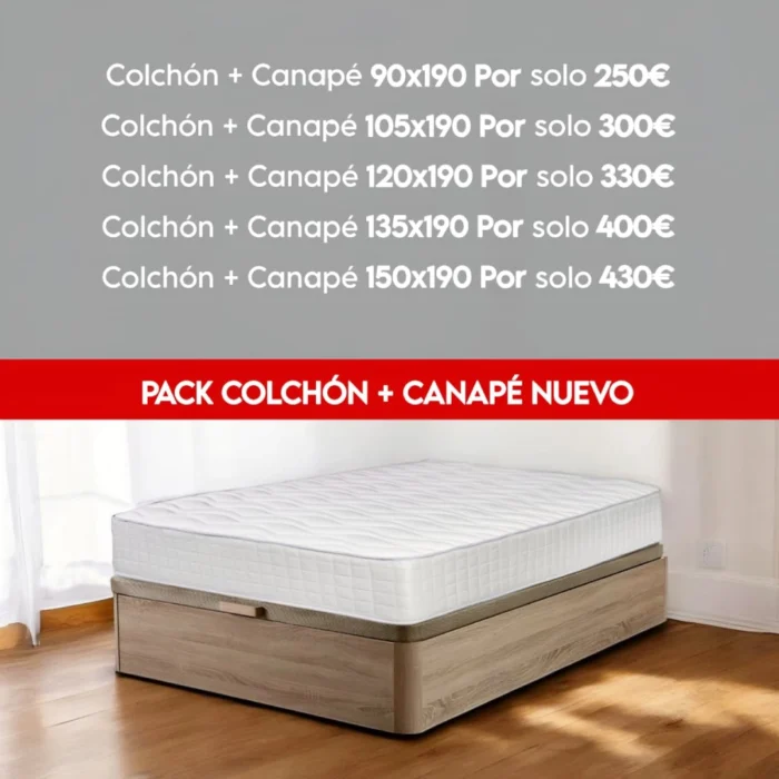 Medidas canape Pack Oferta Canape Y Colchon Nuevo