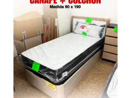 Canape 90x190 Cerrado Pack Canape Nuevo Individual