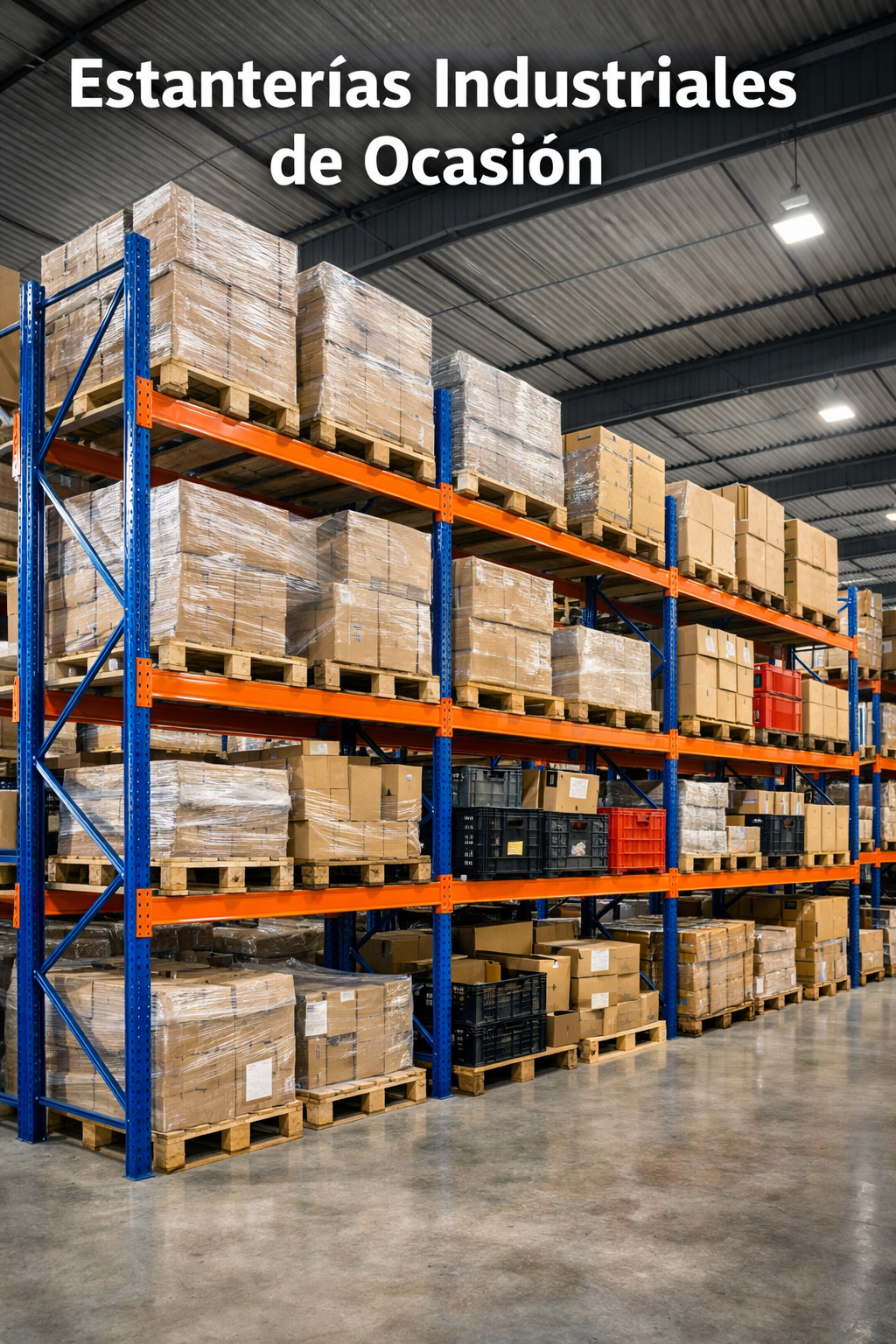 Detalle de Estanterías para Palets de Segunda Mano – Racks de Carga Pesada y Paletización Industria