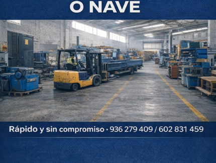 Vaciado económico de almacenes industriales. Vaciado económico de almacenes industriales.