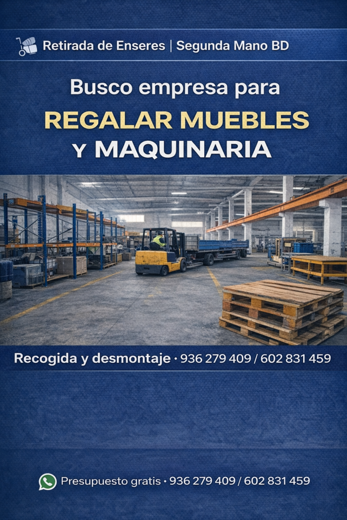 Recogida de muebles de oficina y almacén. Recogida de muebles de oficina y almacén.