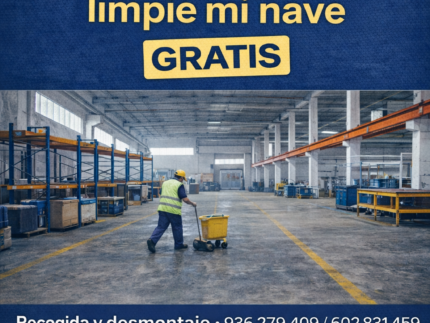 Empresa que limpie naves sin coste. Empresa que limpie naves sin coste.