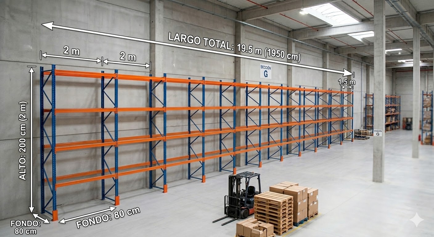 Estanterías industriales de acero galvanizado