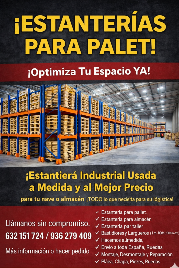 Estanterías metálicas industriales usadas al mejor precio. Estanterías metálicas industriales usadas al mejor precio.